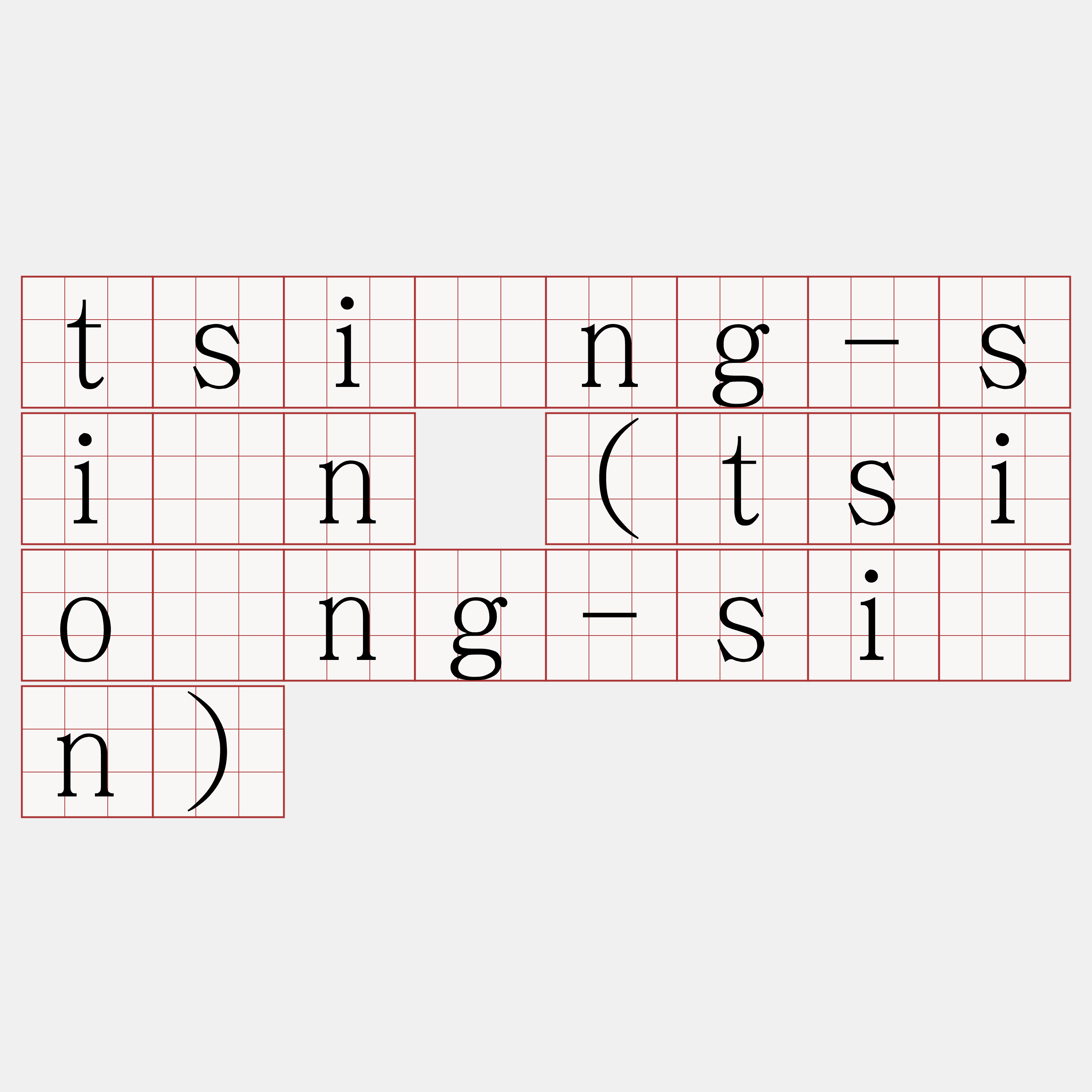 tsìng-sîn (tsiòng-sîn)